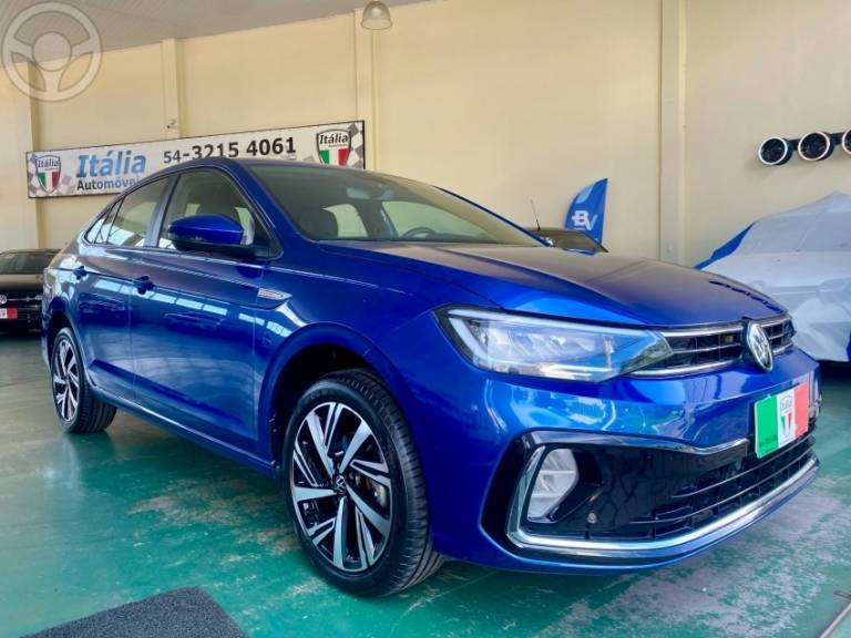 VOLKSWAGEN - VIRTUS 1.0 200 TSI HIGHLINE AUTOMÁTICO - 2023/2024 - AZUL - R$ 119.900,00
